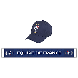 ENSEMBLE Casquette & écharpe - FFF - Collection officielle EQUIPE DE FRANCE