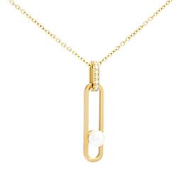 Collier avec pendentif oval - doré - CACHAREL