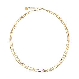 Collier trompe-oeil 2 chaînes - CACHAREL
